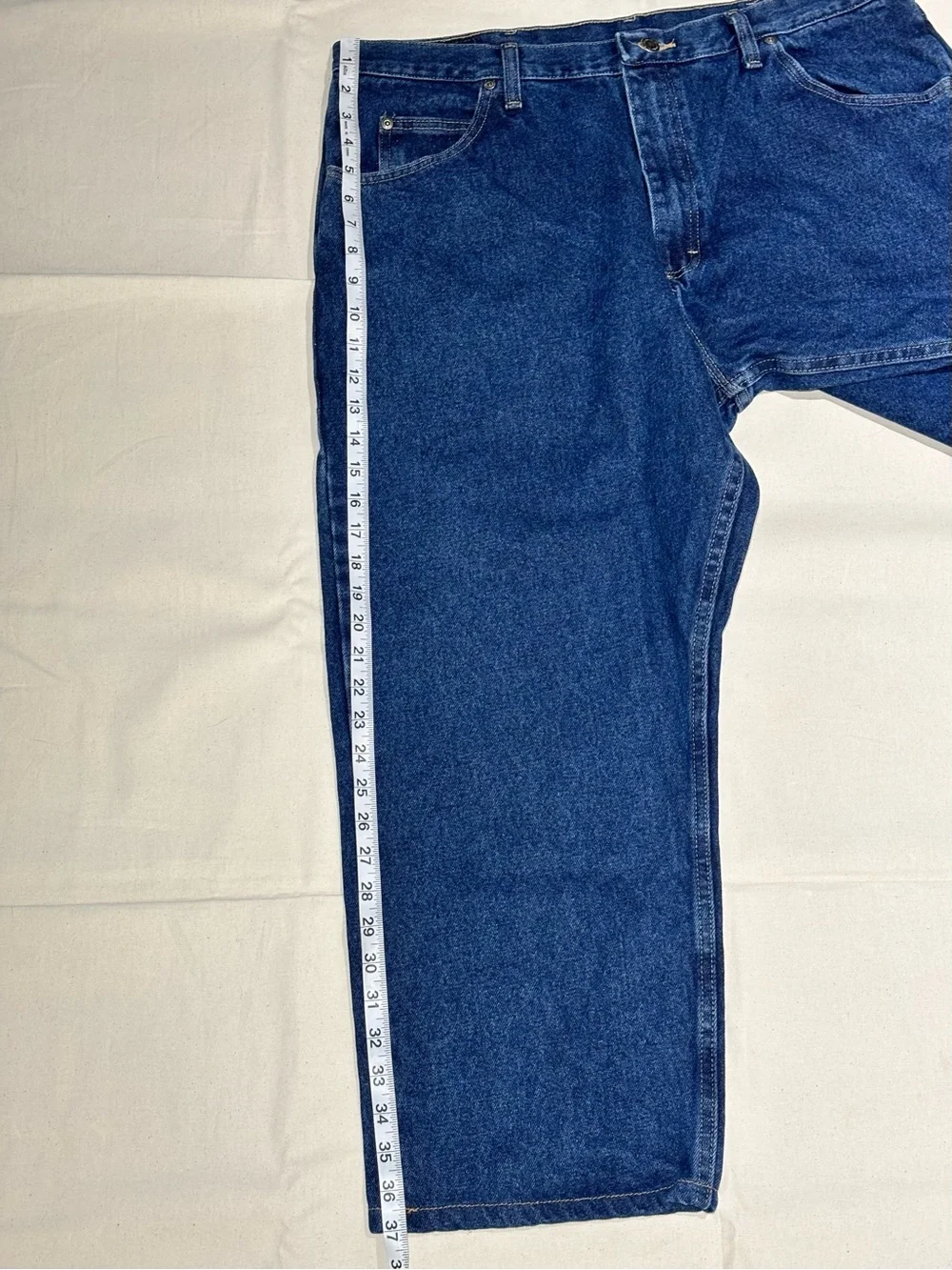 Wrangler 9760WDR Relaxed Fit Jeans Men’s 40x30 Dark Rinse 100% Cotton